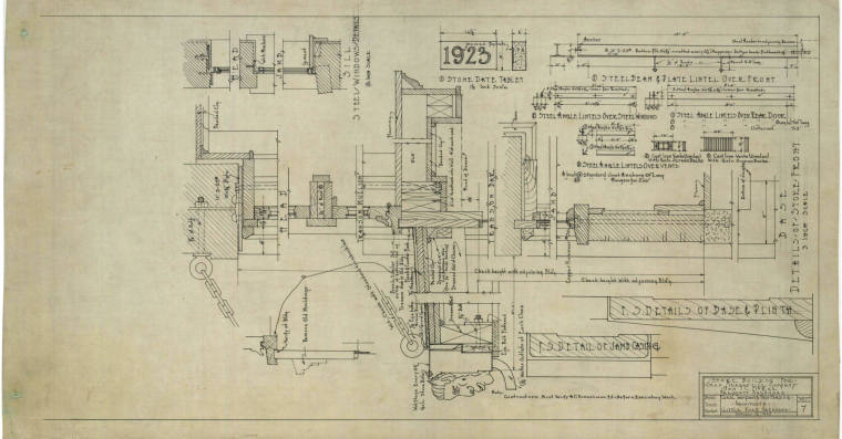 Drawing, Thompson Architectural - T.C. McRae's Ozan Mercantile, Prescott