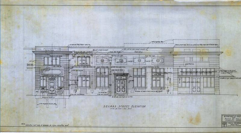 Drawing, Thompson Architectural - Bank of Prescott