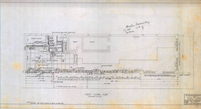 Drawing, Thompson Architectural - Bank of Prescott