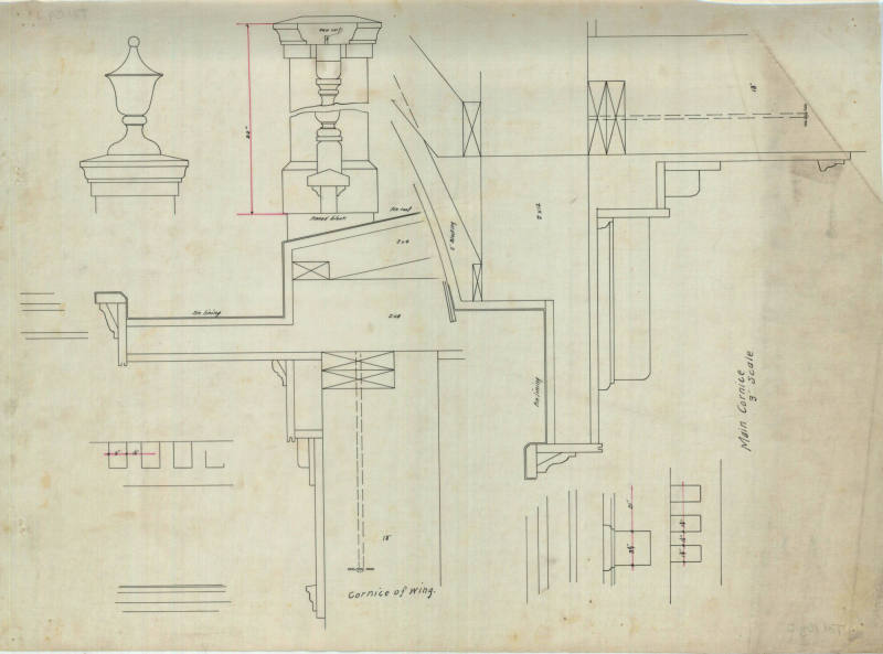 Drawing, Thompson Architectural - Women's Library Assoc., Arkadelphia