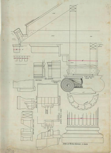 Drawing, Thompson Architectural - Women's Library Assoc., Arkadelphia