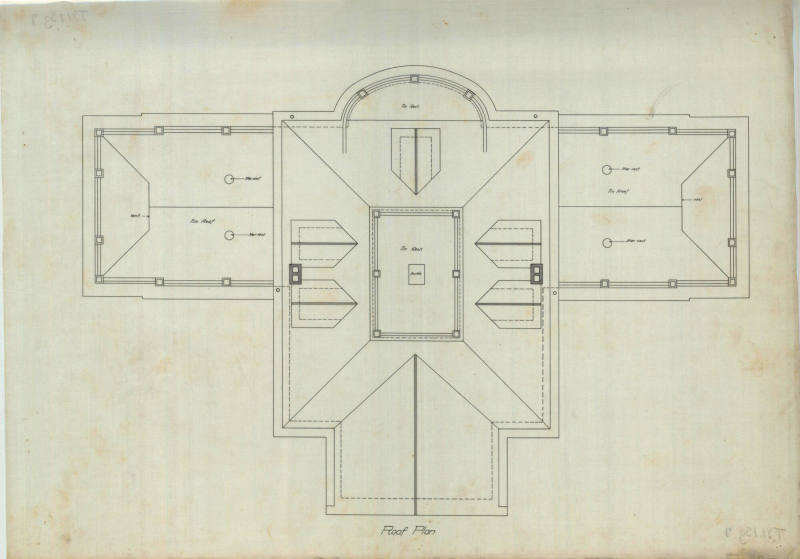 Drawing, Thompson Architectural - Women's Library Assoc., Arkadelphia