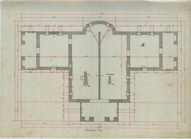 Drawing, Thompson Architectural - Women's Library Assoc., Arkadelphia