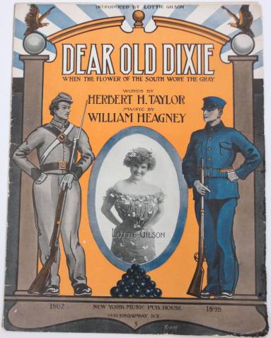 Sheet Music, "Dear Old Dixie"