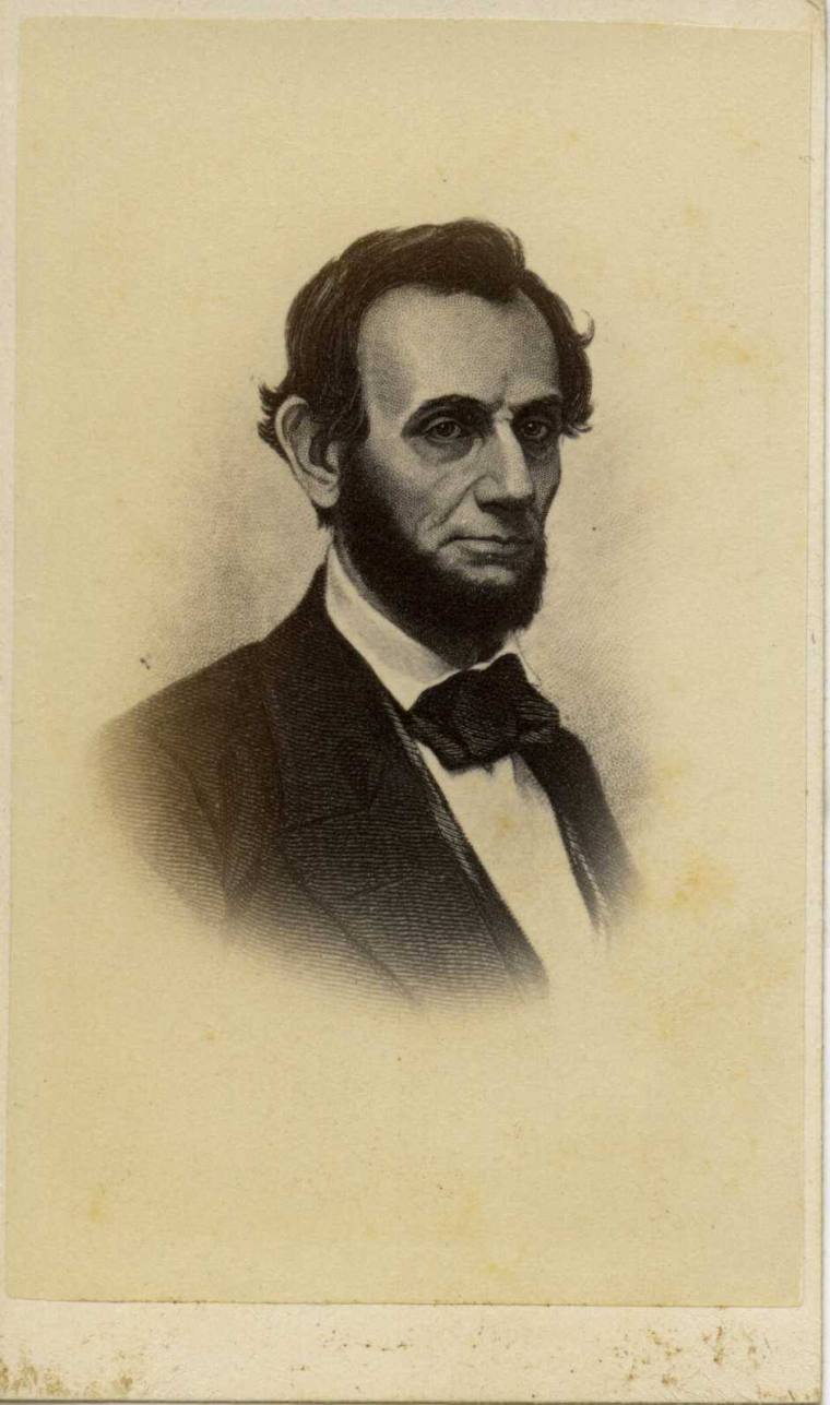 Drawing, Carte de Visite - Abraham Lincoln