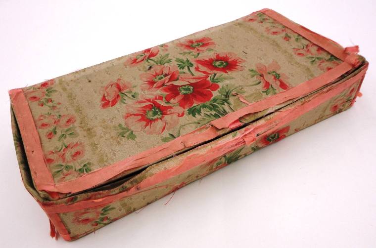 Flower print covered Box