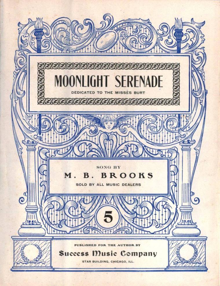 Sheet Music, "Moonlight Serenade" - Mary Burt Brooks