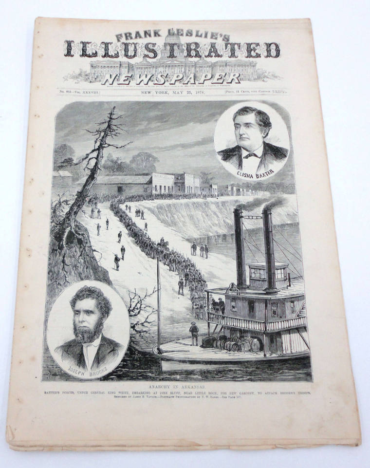 Newspaper, Leslie's Illustrated - Brooks/Baxter War