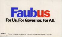 Card, Political - Governor Orval Faubus