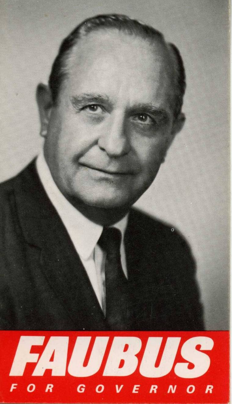 Card, Campaign - Governor Orval Faubus