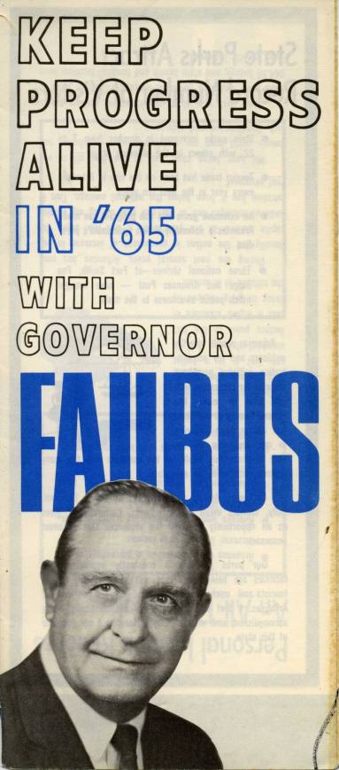 Brochure, Orval Faubus Campaign