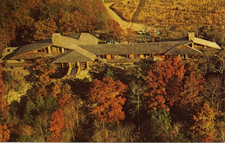 Postcard, Orval Faubus Home