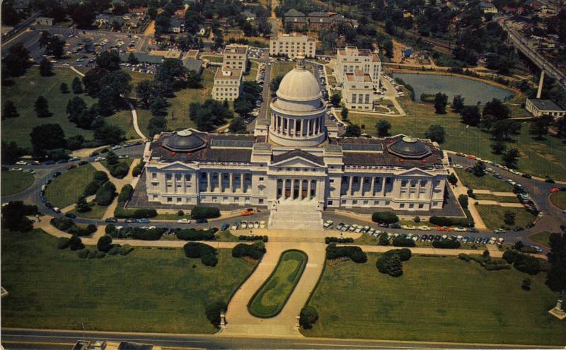 Postcard, From Governor Faubus Showing State Capitol