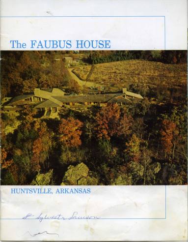 Booklet, Governor Faubus's House in Huntsville, Arkansas