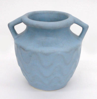 Blue ceramic vessel