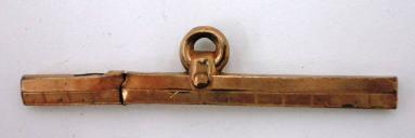 Bar, Copper with Small Ring - Mary Burt Brooks