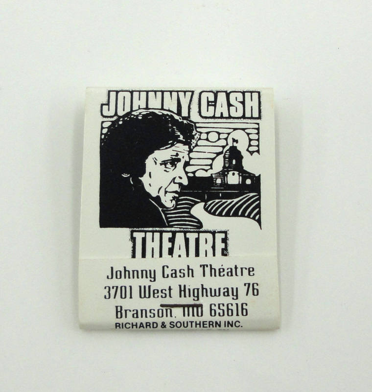 Matchbook, Souvenir - Johnny Cash Theater in Branson