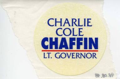 Sticker, Campaign - Charlie Cole Chaffin