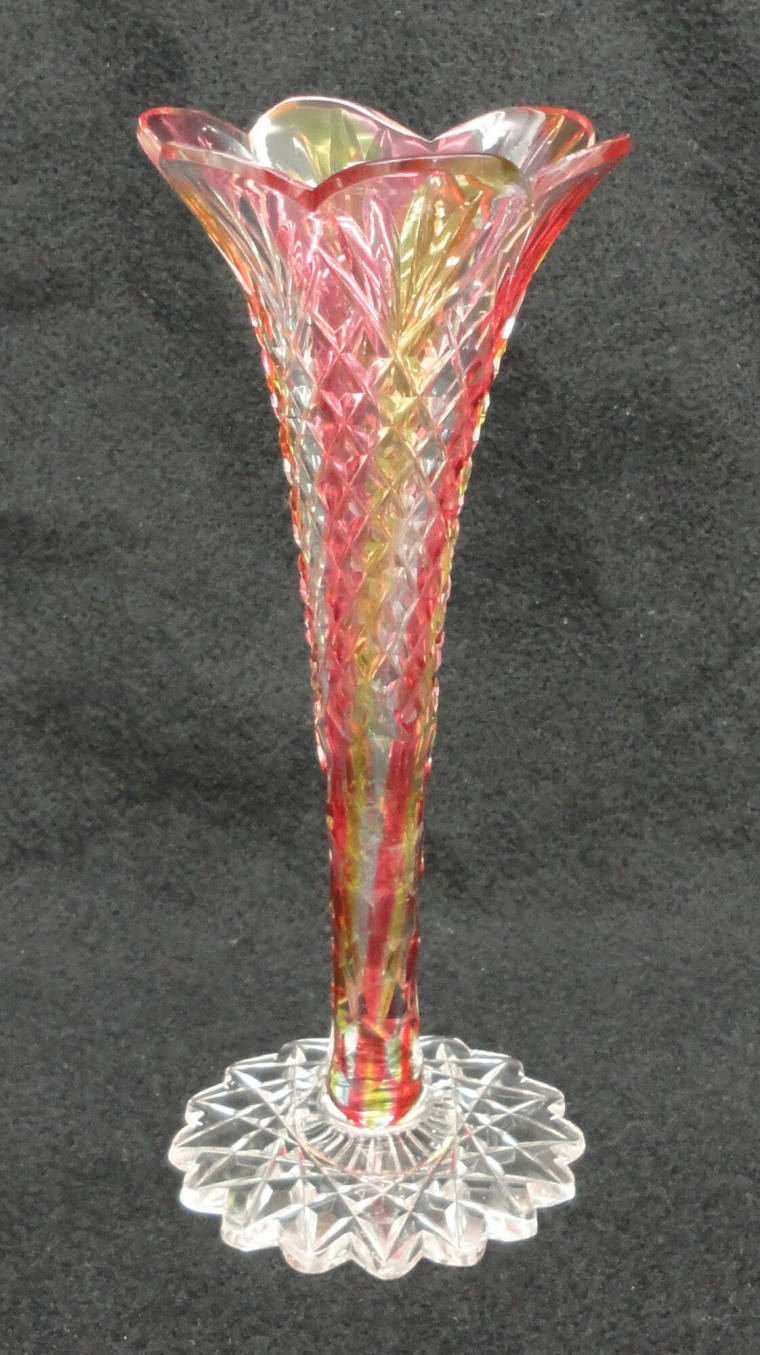 Vase, Cut glass