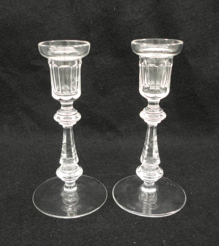 Pair of candlesticks, Waterford