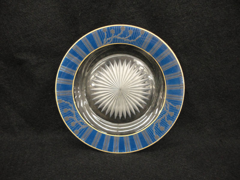 Plate, Cut glass