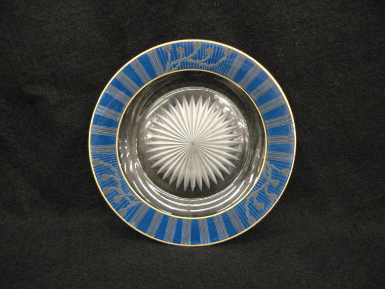 Plate, Cut glass