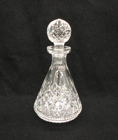 Decanter with stopper, Cut glass