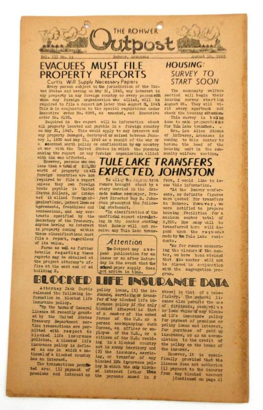 Newspaper, The Rohwer