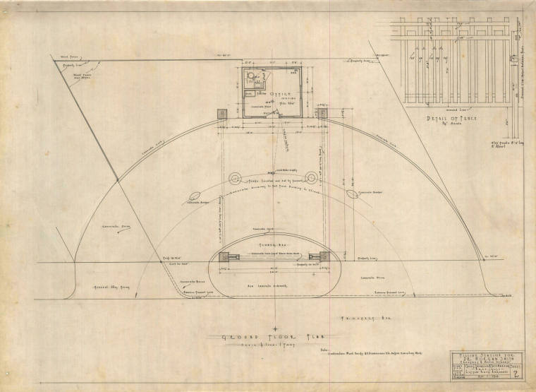 Drawing, Thompson Architectural - Morgan Smith Gas Station