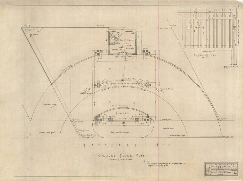 Drawing, Thompson Architectural - Morgan Smith Gas Station