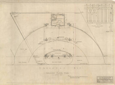 Drawing, Thompson Architectural - Morgan Smith Gas Station