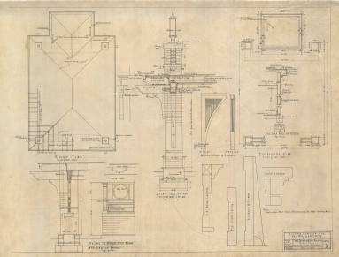 Drawing, Thompson Architectural - Morgan Smith Gas Station