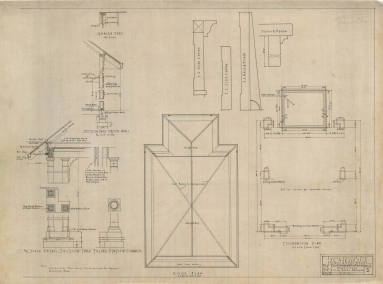 Drawing, Thompson Architectural - Morgan Smith Gas Station