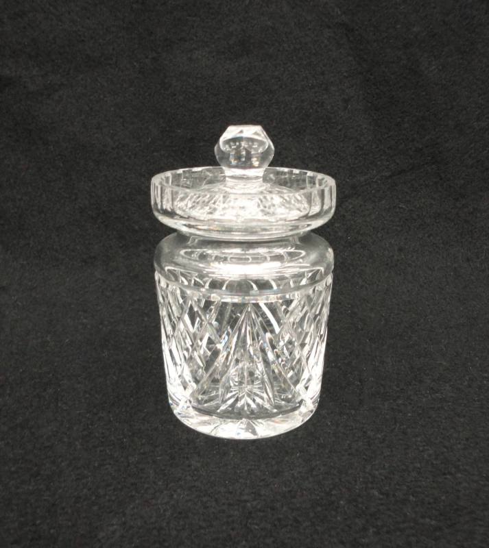 Relish jar, Cut glass