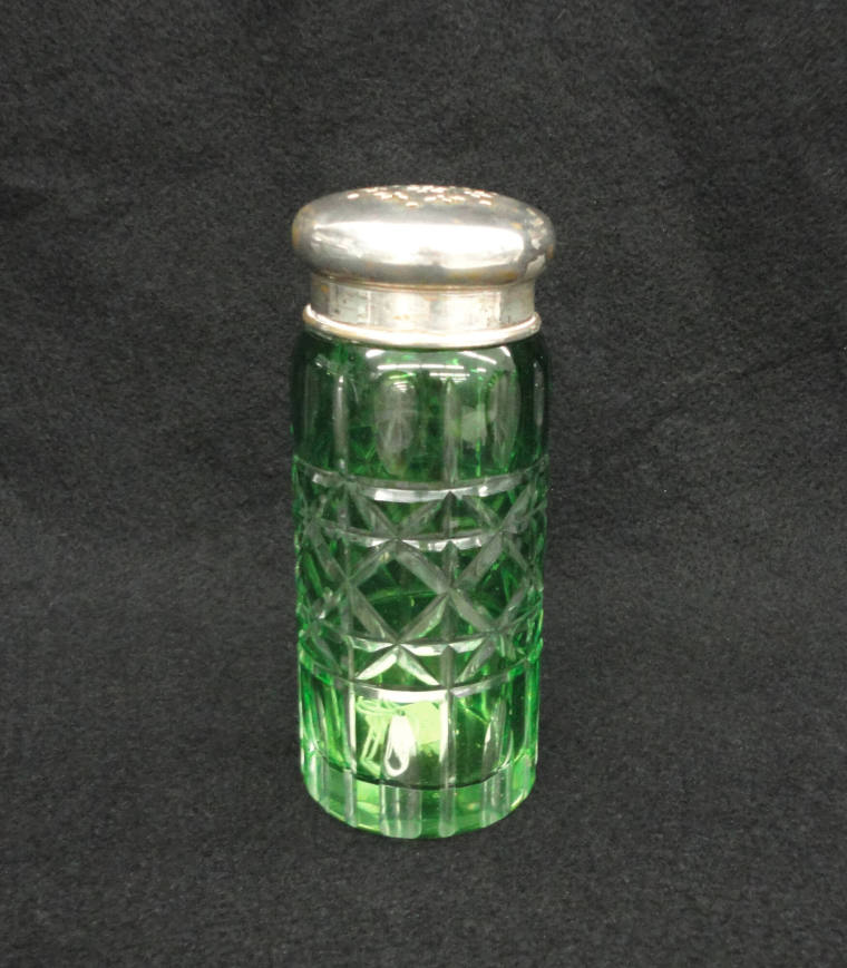 Sugar shaker, Cut glass