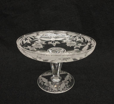 Compote, Cut glass