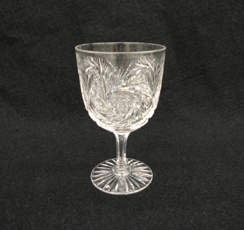 Goblet, Cut glass