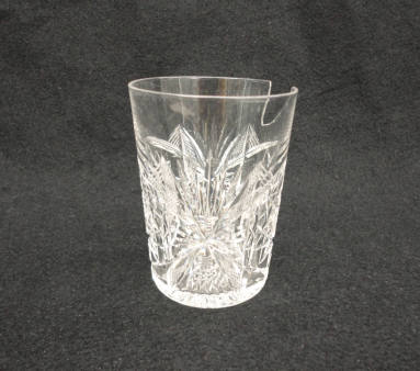 Tumbler, Cut glass