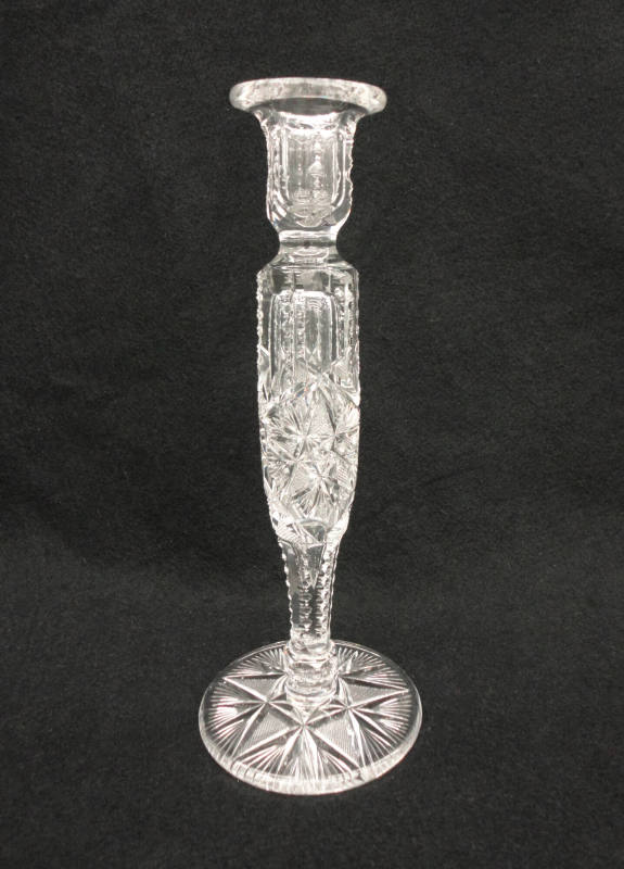 Candlestick, Cut glass