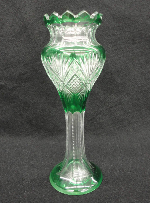 Vase, Cut glass