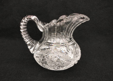 Pitcher, Cut glass