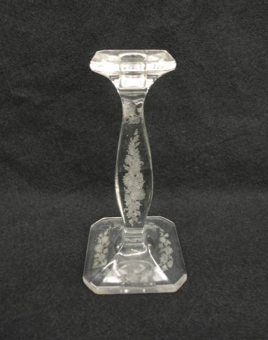 Candlestick, Cut glass