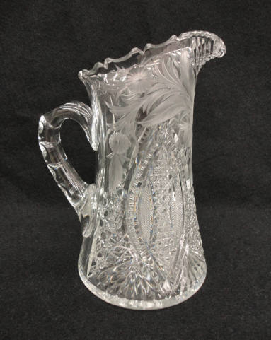 Pitcher, Cut glass