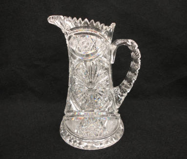 Pitcher, Cut glass