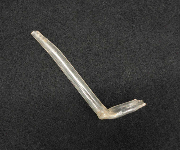 Glass pipe fragment, Old State House