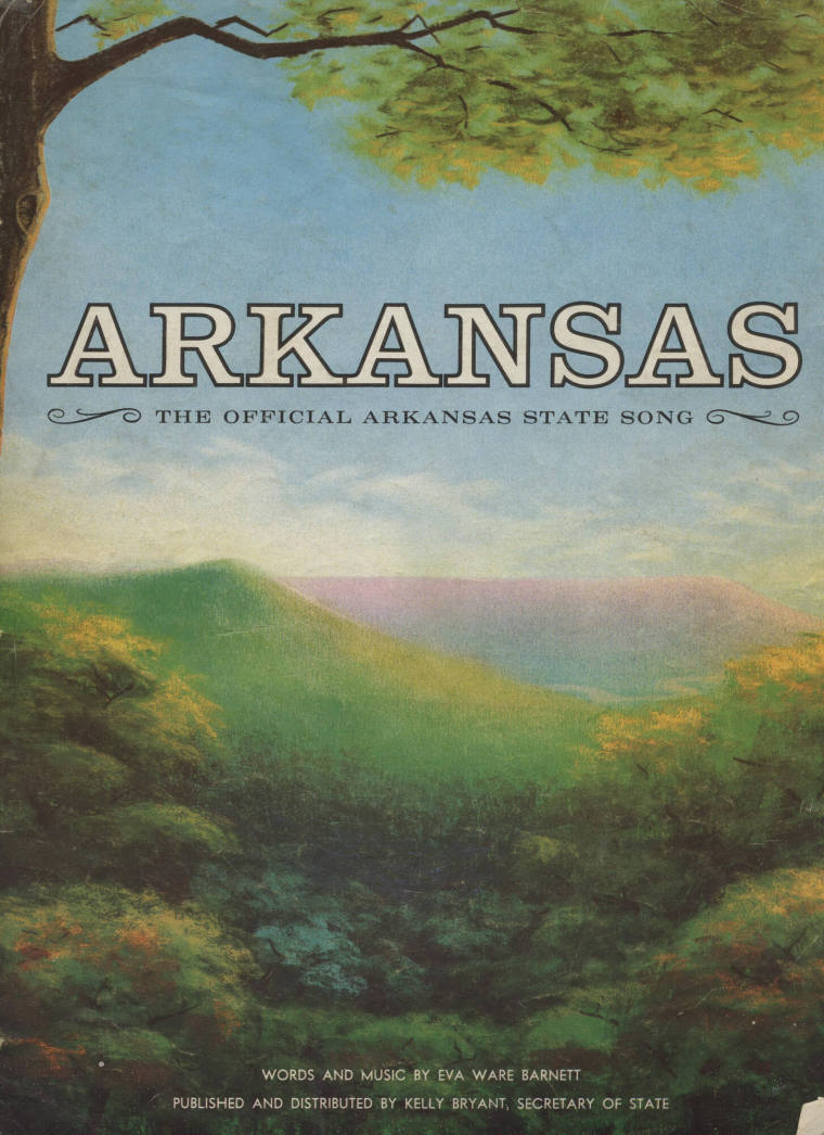 Sheet Music, "Arkansas, The Official State Song"