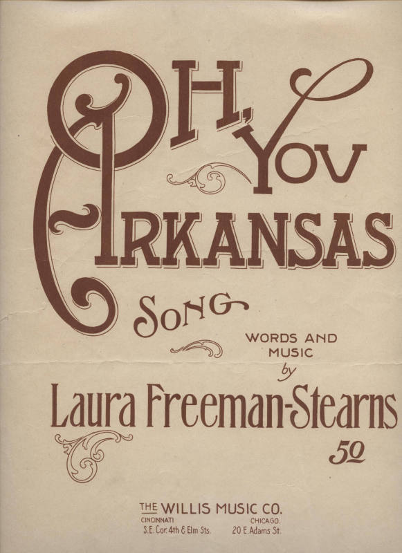 Sheet Music, "Oh You Arkansas"