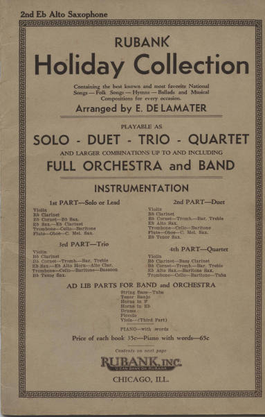 Sheet Music, "Holiday Collection"