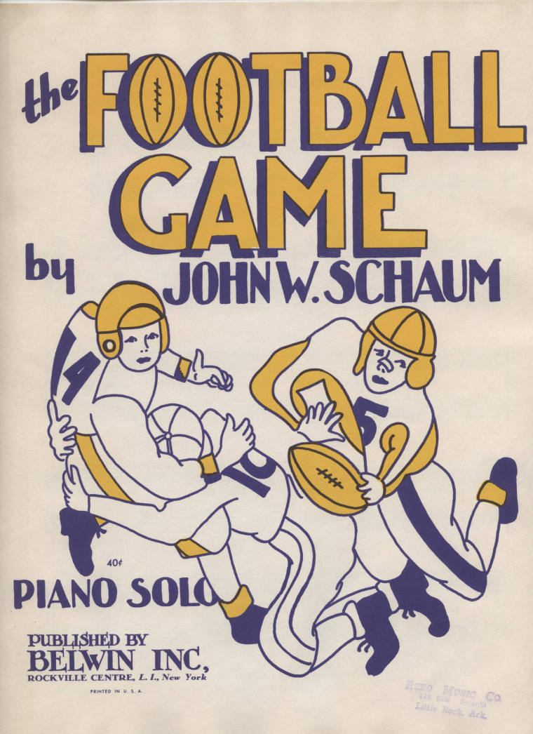 Sheet Music, "The Football Game"