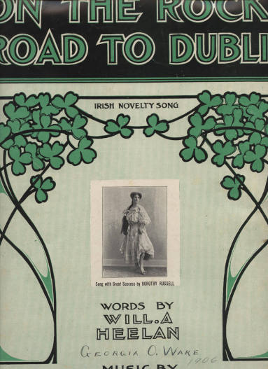 Sheet Music, "On the Rocky Road to Dublin"